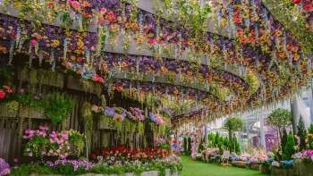 Innenansicht der Floral Fantasy in Gardens by the Bay